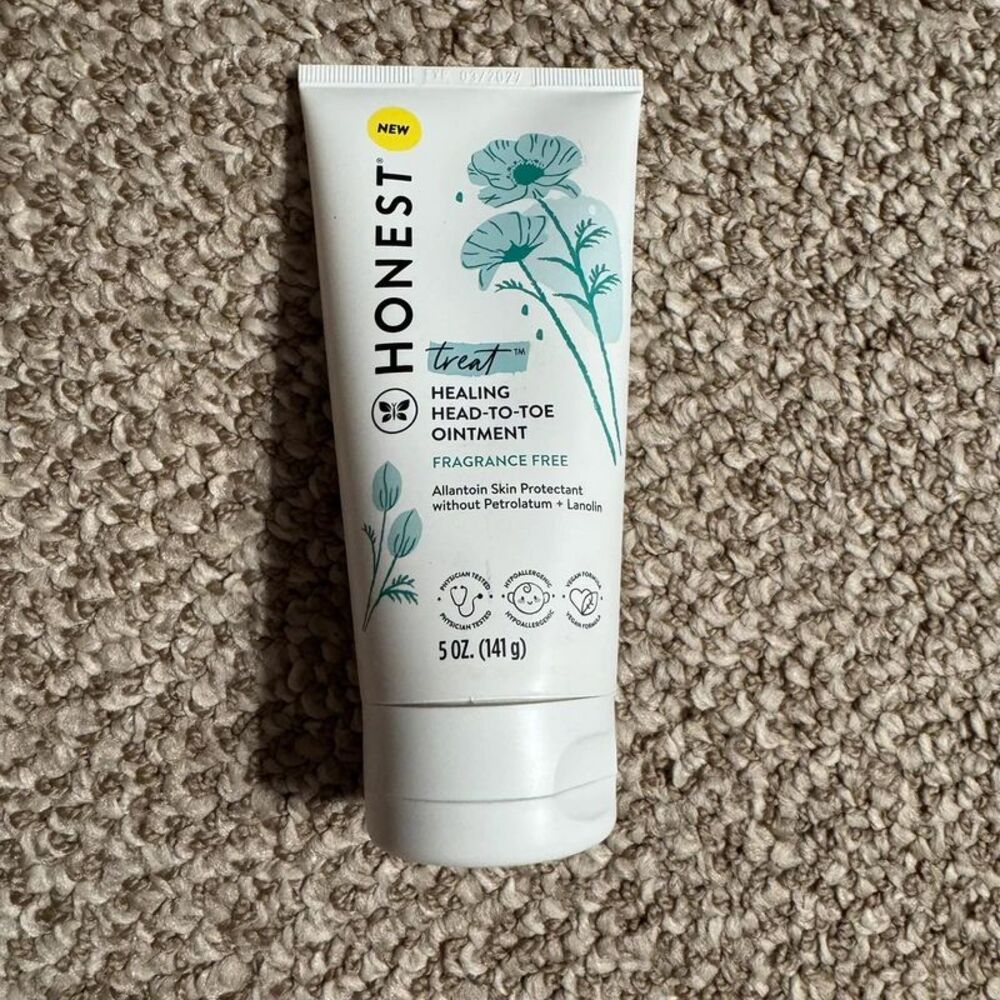 Honest Treat Healing Head-to-Toe Ointment Fragrance Free 5oz NEW Sealed